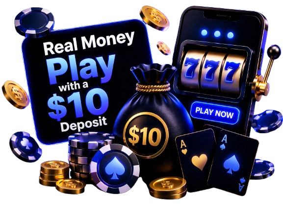 Real money play with a $10 deposit